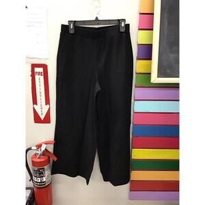 Marla Wynne layers wide leg crop size medium black new from HSN